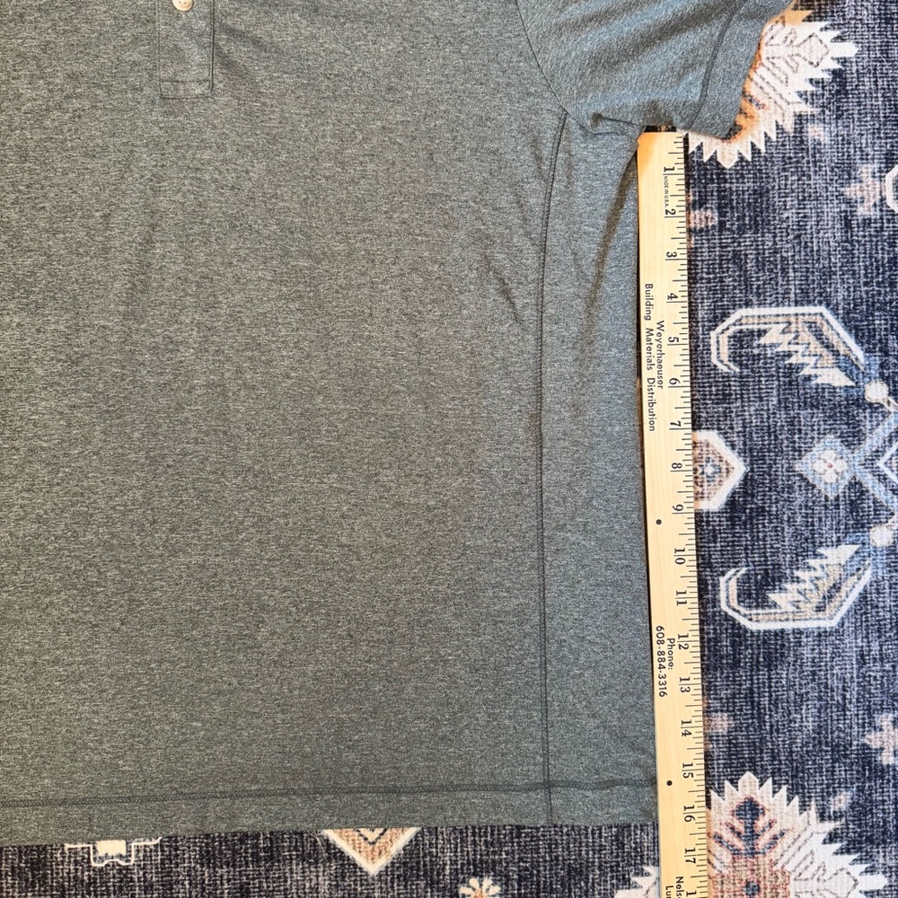 UNTUCKit Men's Gray Performance Polo Shirt Size Medium - Picture 9 of 10